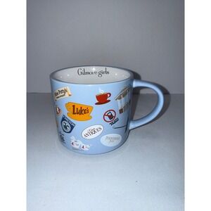 Zak Designs Gilmore Girls Stars Hollow Icons Blue Ceramic Coffee Mug Lukes Diner